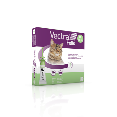 Vectra Felis, 423/42,3 mg, Roztok pro nakapání na kůži - spot-on